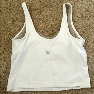 WHITE LULULEMON ALIGN TANK